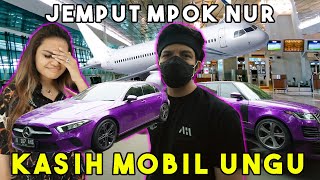 Jemput MPOK NUR Kasih Mobil UNGU! Dia Terharu...