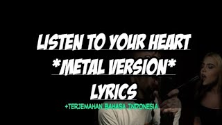 Listen to your heart - roxette (metal cover by leo moracchioli ft.Violet orlandi [Lyric Video]