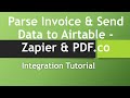 Parse Invoice and Send Data to Airtable with PDF.co using Zapier