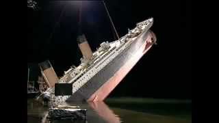 Titanic - Ship Break up in Miniature (Making of the Titanic movie)