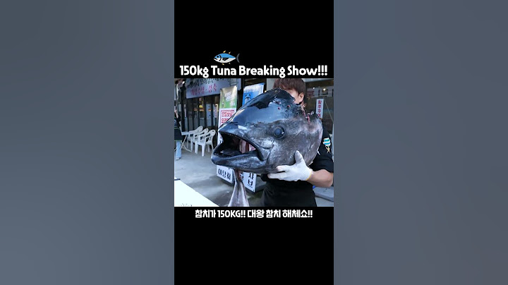 150KG 대왕 참치 해체쇼!! / 150KG Tuna Breaking Show #shorts