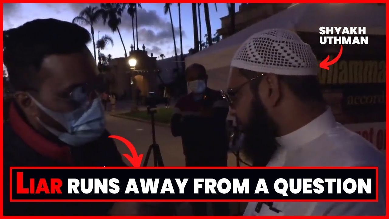 Liar runs away from a question | Mufti Uthman