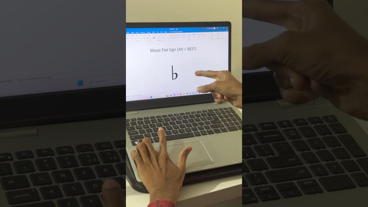 🎶 How to Type the Music Flat Sign (♭) on Your Keyboard! - YouTube