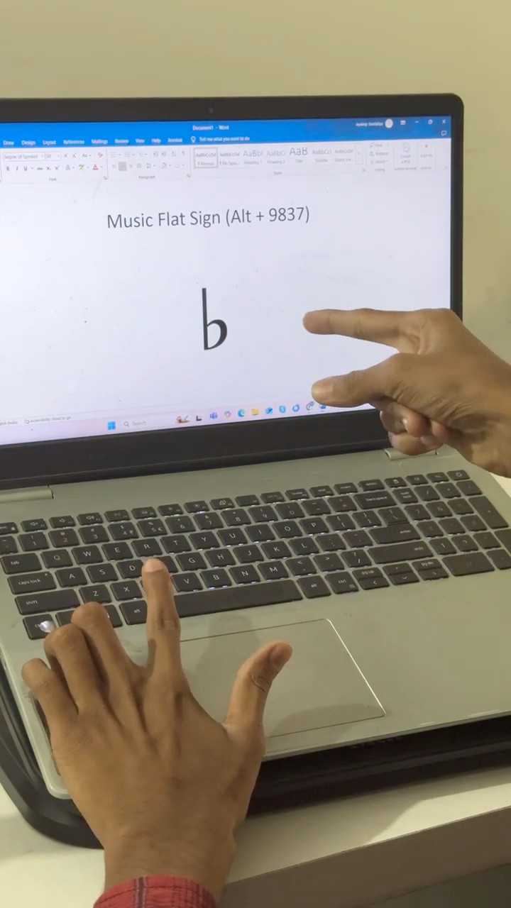 🎶 How to Type the Music Flat Sign (♭) on Your Keyboard! - YouTube