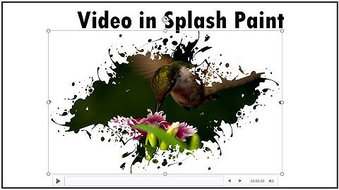 How to Play Video inside Paint Splash in PowerPoint