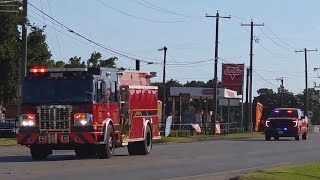 (Peaked Q & Airhorn) Tarrant County ESD#1: Medic 770, Engine 770, and Battalion 270 responding