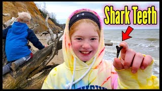 Shark Teeth & Fossils!! Family Adventure at Calvert Cliffs State Park (BAD Ending)