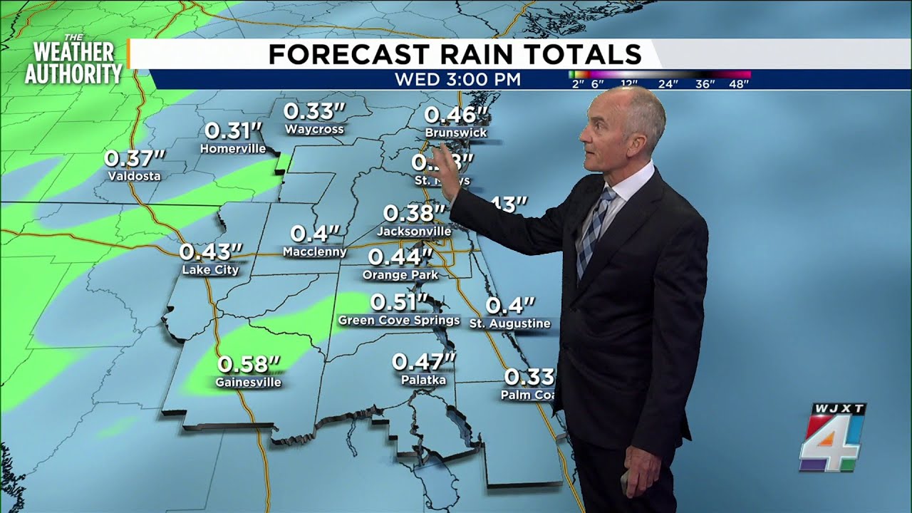 Partly cloudy Tuesday, Wind and rain Wednesday - YouTube