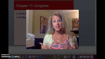 Political Science - Ch 11 Congress Part 1