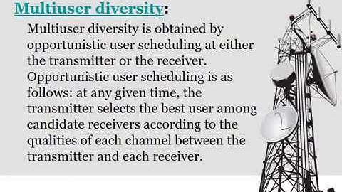 What is diversity. telecom lecture.