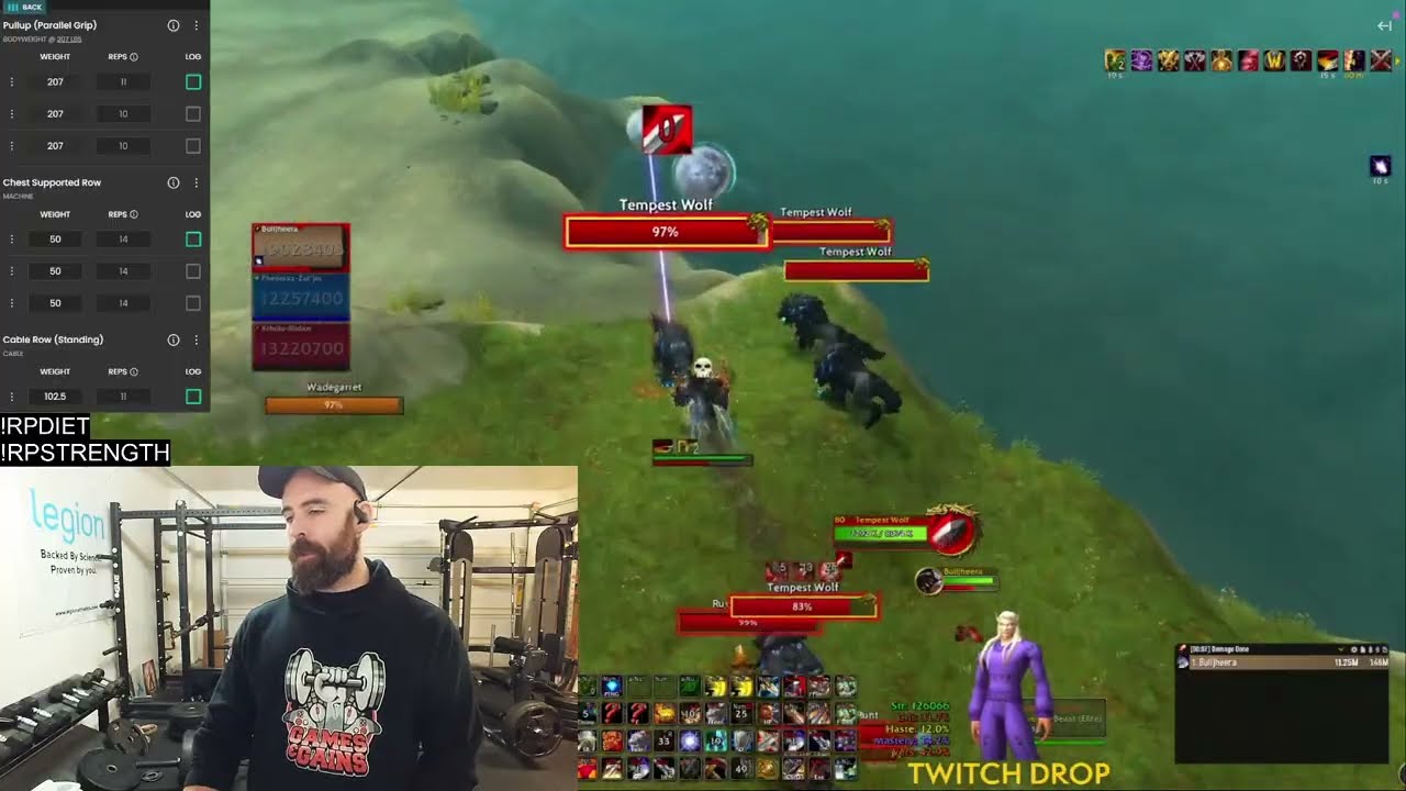 BIG BACK WORKOUT: Cable Row (105 - 3x10) & Hex Bar DL (280 - 3x6)