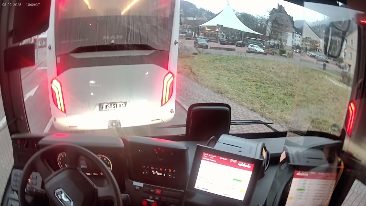 Behind the Wheel of a City Bus