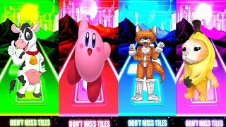 FUNNY COW🆚Kirby🆚KITTYSAURUS🆚Banana Cat✨Who is best??