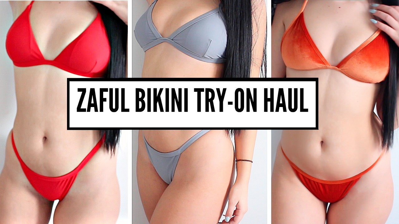 BIKINI TRY-ON HAUL Zaful Review - YouTube.