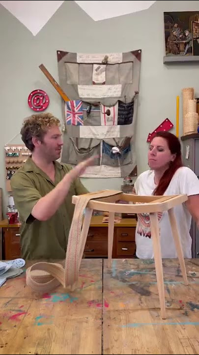 @Esther Ollick - Möbelaktivistin  zu Besuch in meiner Werkstatt: Ein Hocker Makeover im Scandi-Style