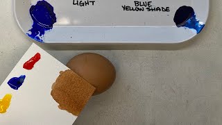 Watercolor Color Matching: Brown Egg