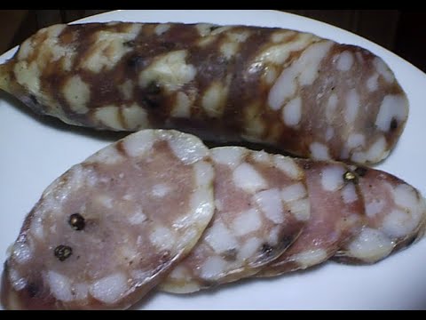 ΠΩΣ ΝΑ ΚΑΝΩ ΣΑΛΑΜΙ τυπ. ΛΕΥΚΑΔΟΣ - DRY SALAMI FROM LEFKADA -  RECIPE - (SUBTITLES)