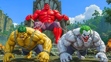RED HULK vs YELLOW HULK EPIC BATTLE! However, JOKER HULK Unexpected SAVE Changes Everything!