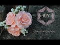 Реалистичные розы из фоамирана без молда/ Realistic roses from foamiran / DIY rose/ Творческое место