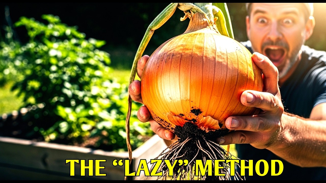 I Planted Onions This “Lazy” Way — The Bulbs Came Out Massive