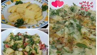 أنواع أكلات بالبطاطا المسلوقة😋مغزي ولذيذ/سلق البطاطا 🙂boil potatoes in cooker