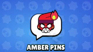 Amber Animated Pins In Brawl Stars