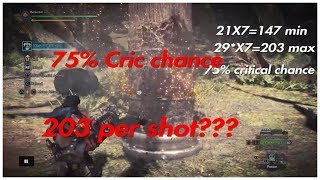 Monster hunter world(MHW)  HBG Spread shot build (147~203dmg per shot)