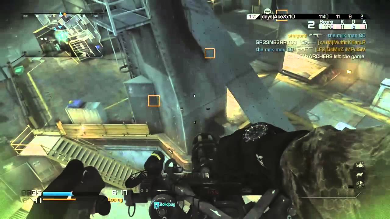 "HELI GUNNER" CALL OF DUTY GHOSTS(gameplay)XBOX ONE