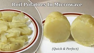 Perfectly boil potatoes in microwave oven without water | bake potato
the