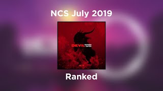 NCS July 2019 - Ranked