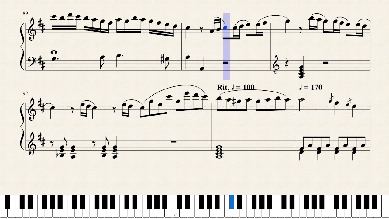 Mozart, Rondo in D major, K.485. [Piano Tutorial + Sheets] YouTube