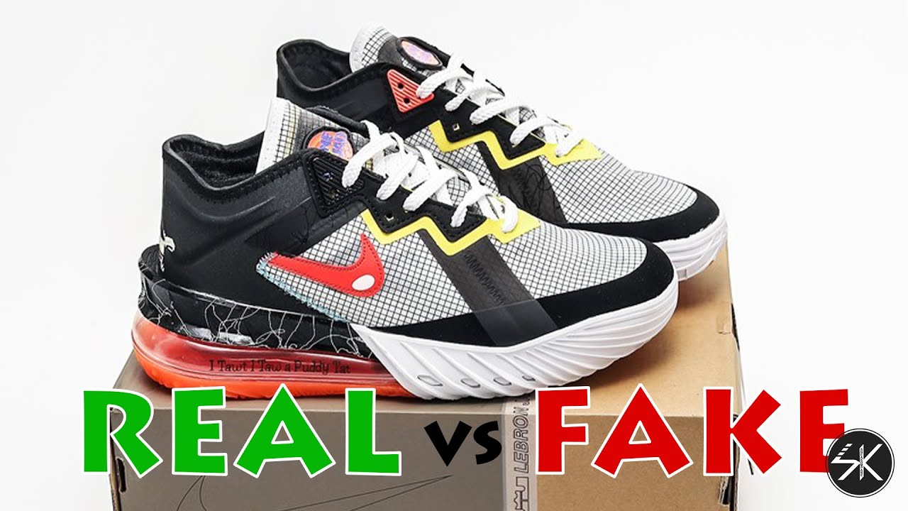 Nike LEBRON 18 LOW Sylvester VS Tweety REAL VS FAKE