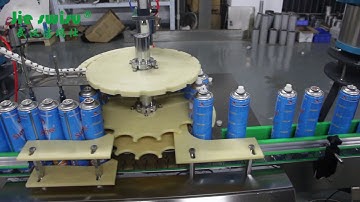 2800B Automatic insect killer aerosol filling line: operation video