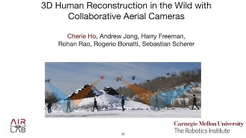 IROS 2021 Oral: 3D Human Reconstruction in the Wild with Collaborative Aerial Cameras