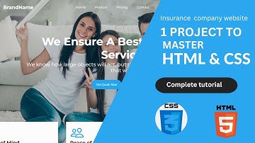 Master HTML & CSS by Building an Insurance Website - Full Project Tutorial