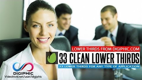 33 Clean Lower Thirds Pack