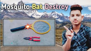 Mosquito bat destroy experiment.