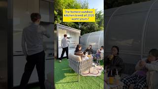 The hottest outdoor kitchen trend of 2026 #outdoorkitchens #backyarddesigns #patiodesign #foryou