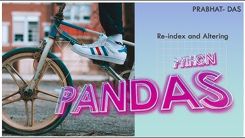 Informatics Practices | Introduction to Pandas #13 | Reindexing and Altering Labels