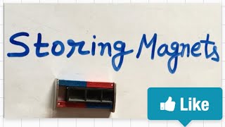 How to store magnets using magnetic keepers.