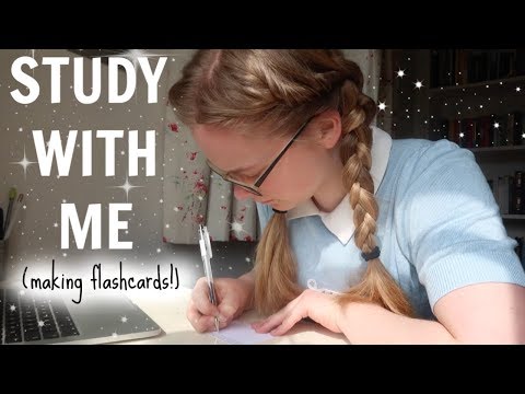Study With Me (making flashcards) || Pre-Exams Motivation!