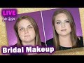 Full Face Bridal Makeup Tutorial with a Wedding Planner Talking about Weddings in Real Time.