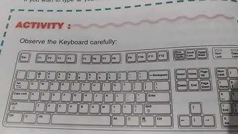 Class 3 chapter 5 know the keyboard