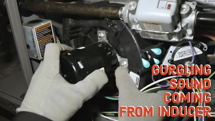 Inducer Motor Gurgling Sound | 90 Percent Lennox Furnace Inducer Motor Flooding due to Blockage