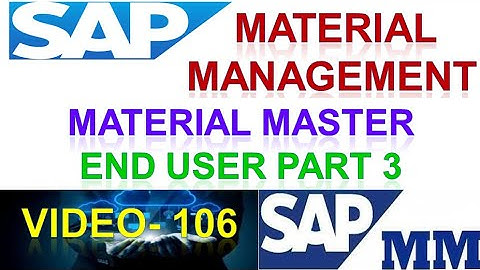 How to Configure End User in Material Management | Material Master in Sap | mm | DK TECHNOLOGIES