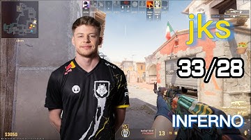 jks CS2 INFERNO POV （33/28）61%HS ￨4 Triple Kills ￨ (CS2 FACEIT POV) Nov 10, 2023
