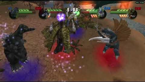 Godzilla Unleashed Overhaul Revolution: Godzilla and Jet Jaguar vs Gigan and Megalon