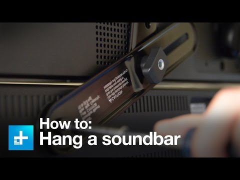 How to hang a sound bar using the Sanus SA405 sound bar mount