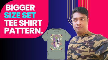 HOW TO MAKE BIGGER SIZE SET TEE SHIRT PATTERN | plus size t shirt pattern | Winda Cad Tutorial |