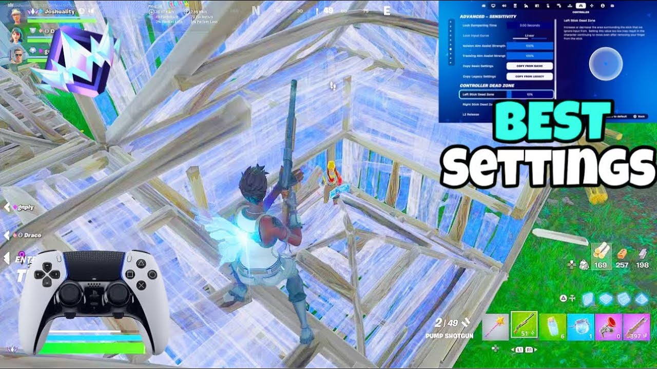 *NEW* BEST Controller SETTINGS + Sensitivity For Fortnite Chapter 7! (PS4/PS5/XBOX/PC)
